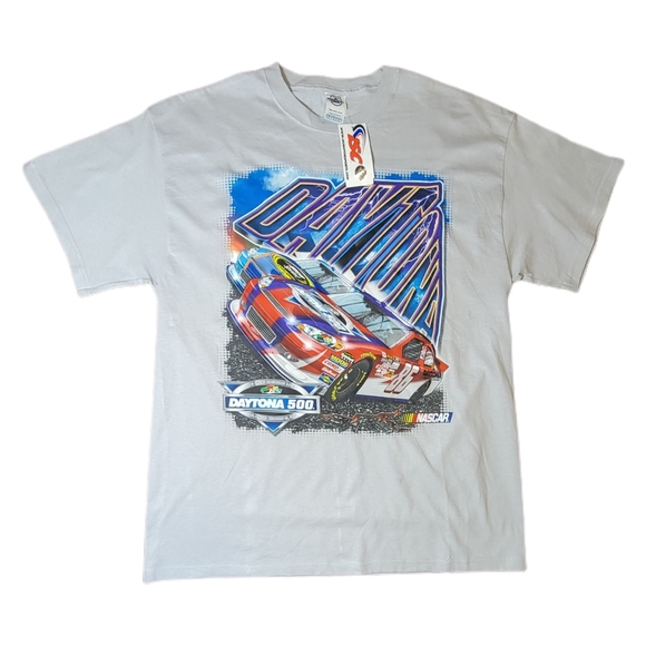 NWT 2012 NASCAR 54th Annual Daytona 500 T-shirt Size Large Double Sided - Picture 1 of 7